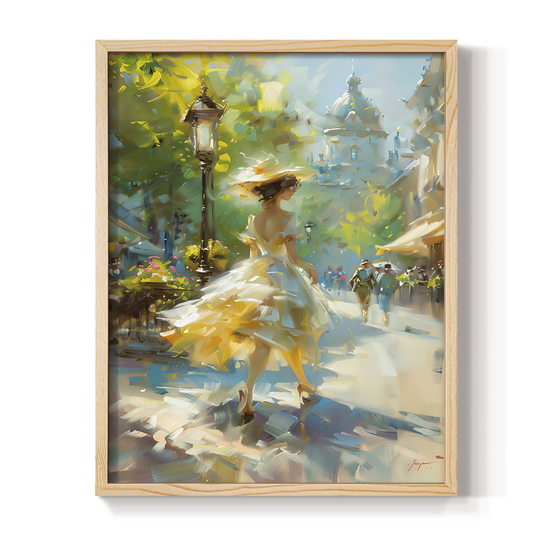 «WOMEN Series DCCLxxix», reproduction encadrée - bois massif, H 21 po x l 17 po, Naturel