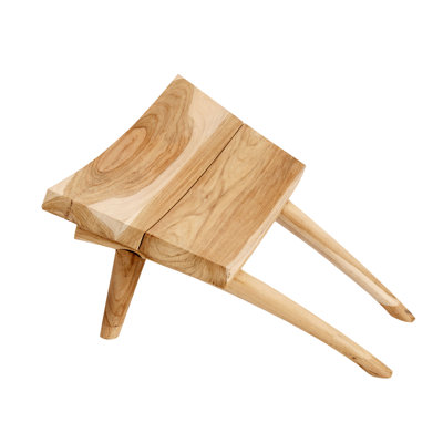 Tabouret d'appoint en bois massif Stiner