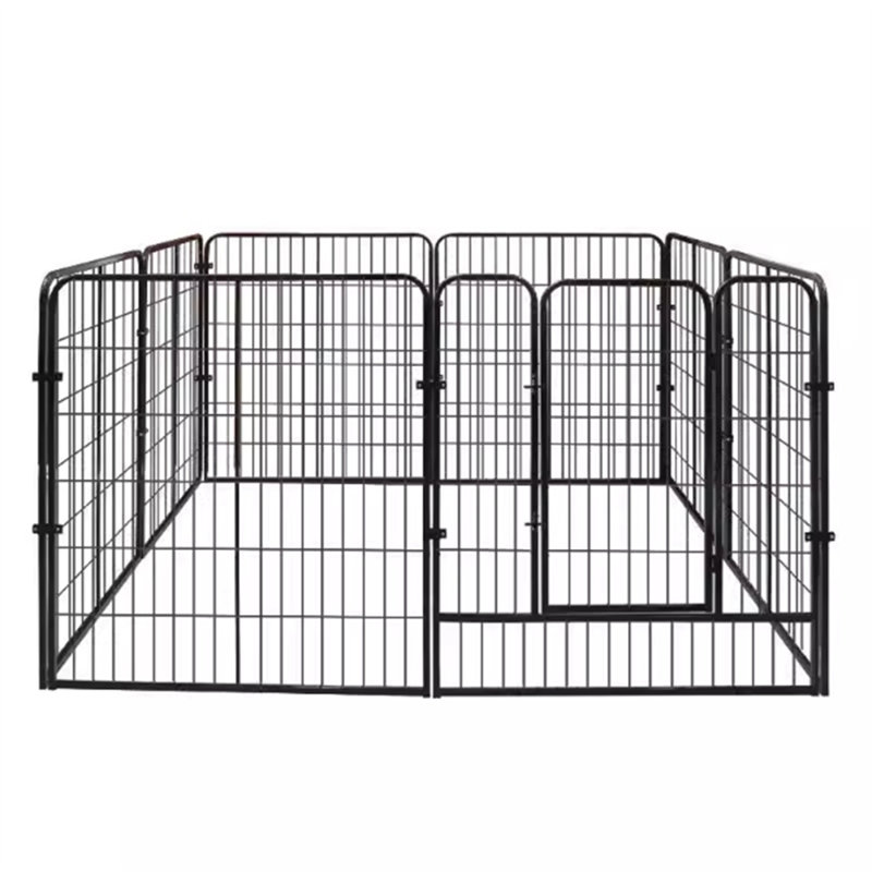 Panel Metal Exercise Pen, 31.49" H x 55.11" W x 27.55" D 