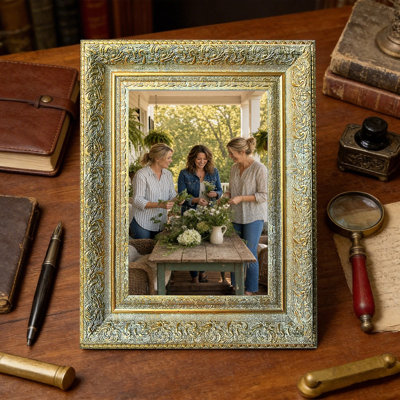 Cadre 3 pièces 8 "x 10" doré antique pour la décoration intérieure