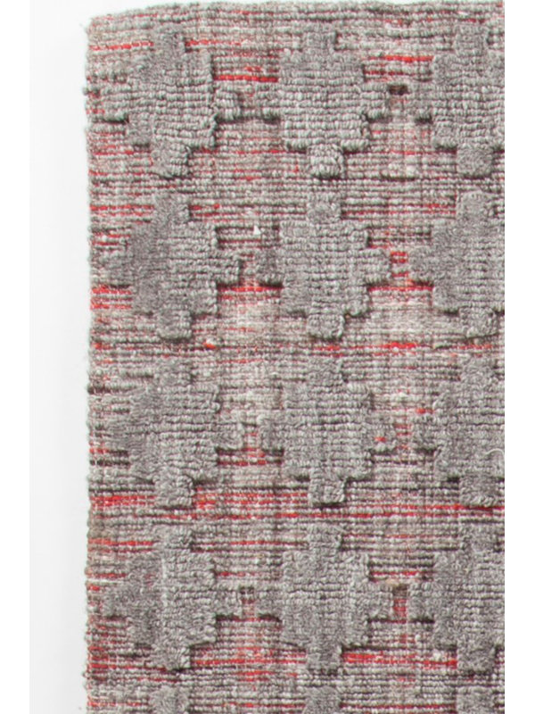 Tapis rouge/gris en laine Tenleytown, 7 pi 9 po X 10 pi 6 po