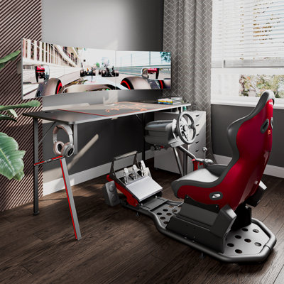 Metal Base Computer Desk
