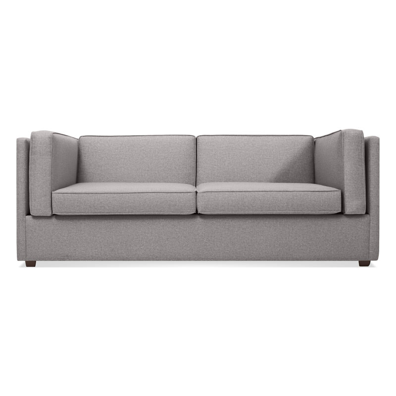 Canapé-lit Bank, Mélange de polyester gris Vern