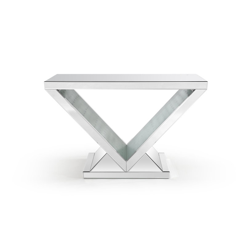 Darlyn 47'' Glass Top Console Table, 32" H x 47" W x 15" D