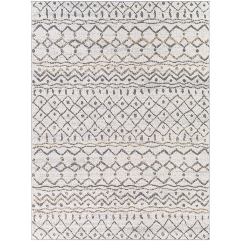 Moroccan Indoor Rug, Rectangle 5'3" x 7'