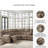 Jaydene Faux Leather Power Reclining L-Shaped Sectional-90630278