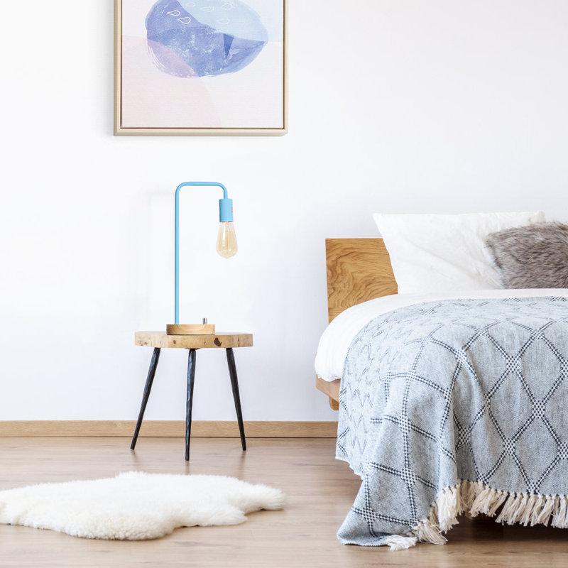 Lampe de bureau 17 po Catalinas, bleu