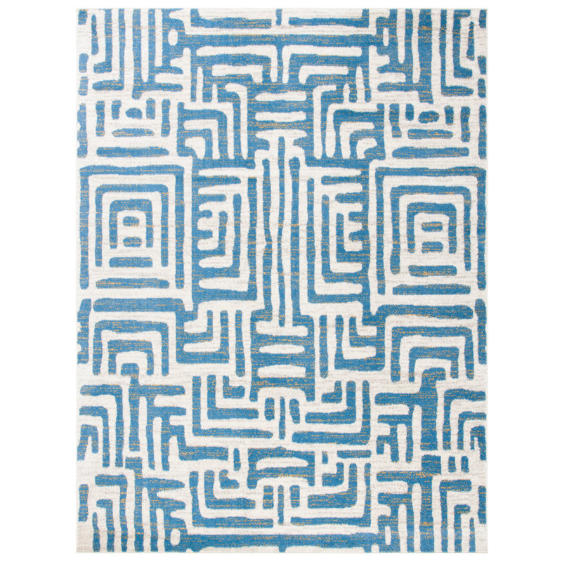 Tapis géométrique Allenby Performance, Rectangulaire 8 pi x 10 pi