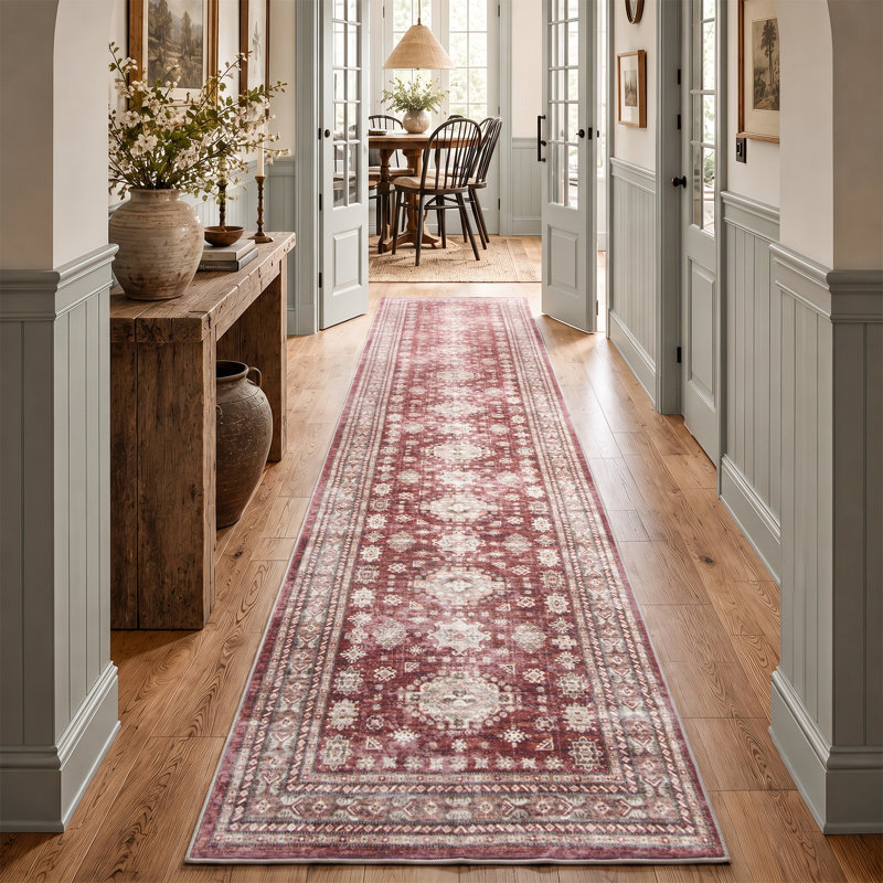 Tapis d'intérieur lavable Nestiva Boho, Tapis de couloir 2 pi x 12 pi