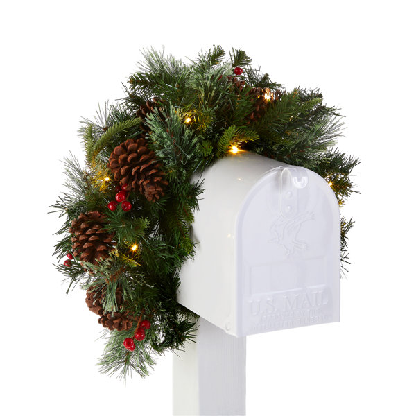 Wall Tree, Burgundy Velvet Ribbon Holiday Decor, Christmas Tear Drop Swag,  Wall Tree, Cordless Light With Timer. 