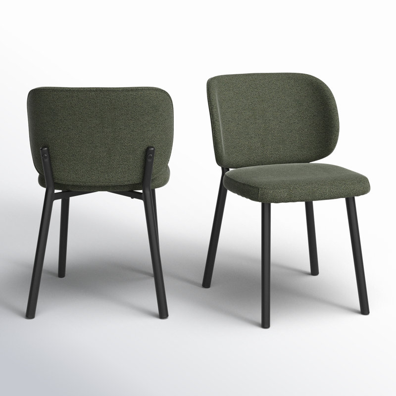 Corine Upholstered Dining Chair, Forest Green