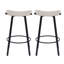 Tabourets de bar polyvalents à hauteur de comptoir avec tissage en PVC tissé à la main pour une utilisation intérieure et extérieure