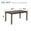 Table de salle à manger en bois rectangulaire, table de cuisine pour petit espace, table de salle à manger pour 4 personnes, SEULEMENT LA TABLE