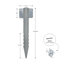 Galvanised Steel Railway Sleeper Brackets -123599092
