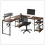 Bureau industriel polyvalent avec tablettes pour une organisation efficace de l'espace de travail