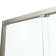 56 in. to 60 in. W x 76 in. H Double Sliding Semi Frameless Shower Door with Clear Glass