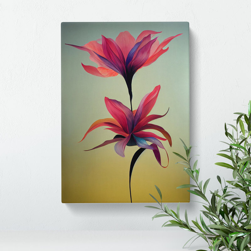 Brilliant Flowers - Wrapped Canvas Print, 50cm H x 35cm W x 3cm D