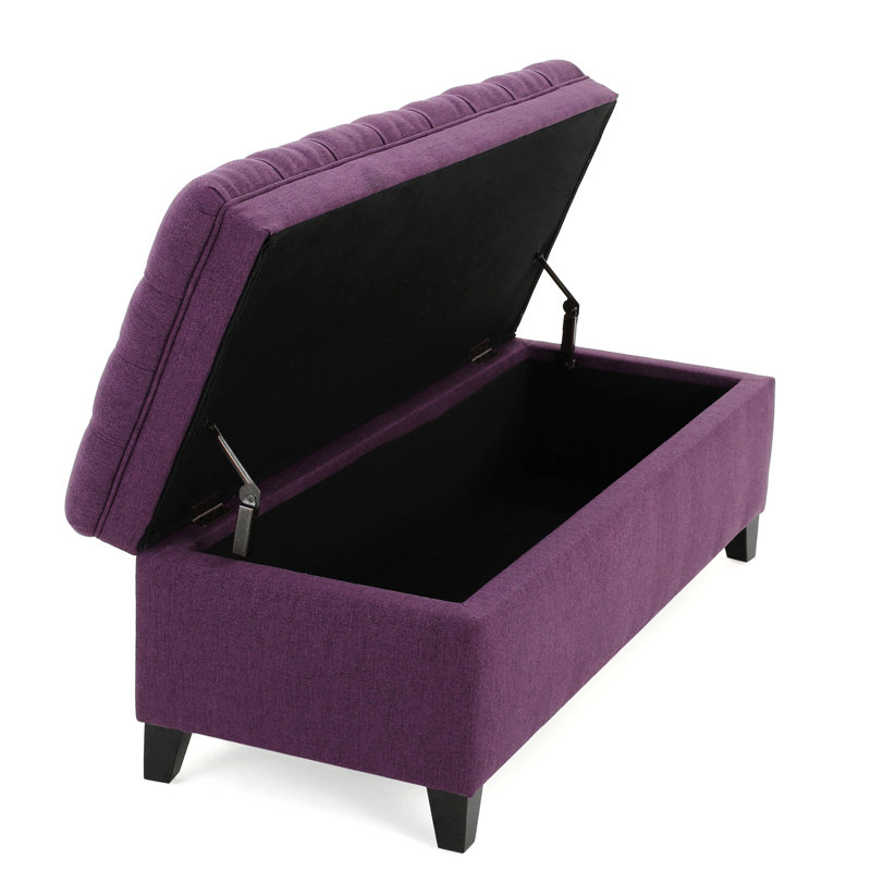 OTTOMAN DE RANGEMENT JULiana, Mauve