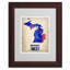 « michigan aquarelle map », impression sur toile encadrée-11859793-19304065