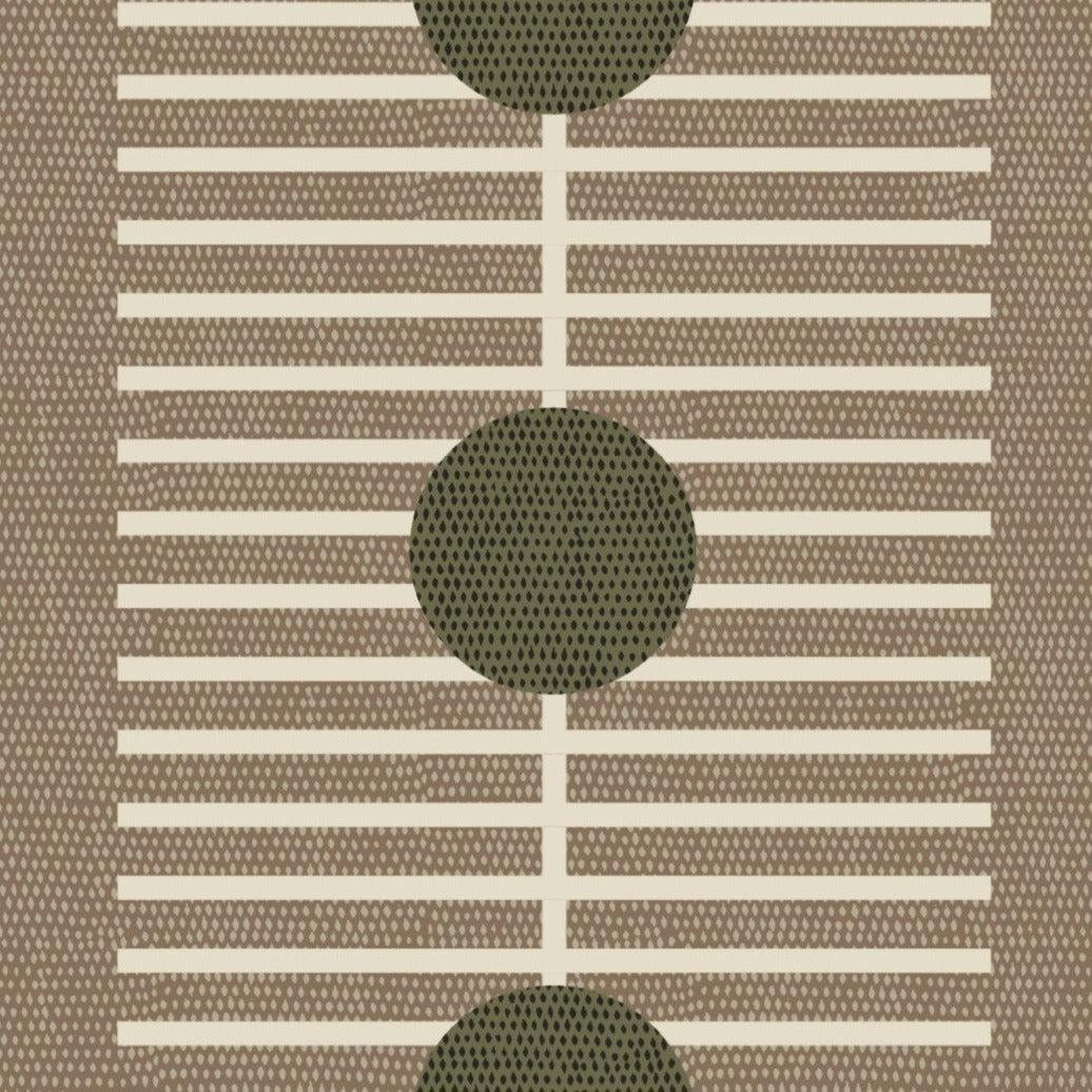 Nomalanga Peel & Stick Wallpaper Roll, Cocoa/Olive, Non-pasted