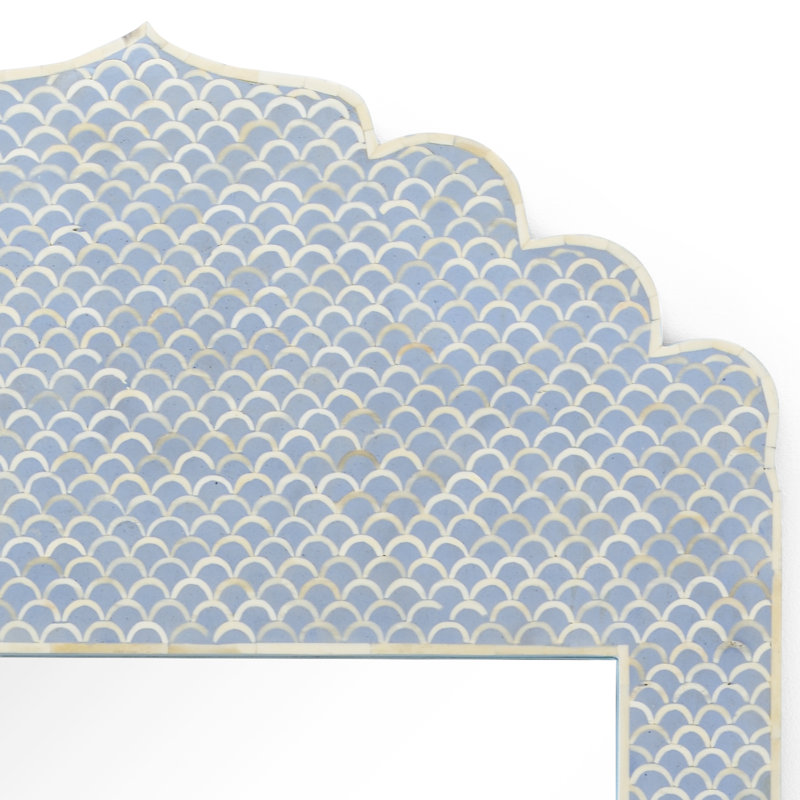 Crown Flat Beveled Wall Mirror