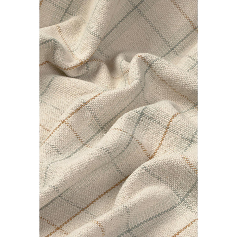 Wouf Wouf! Throw Blanket, Blue Sage/Ochre