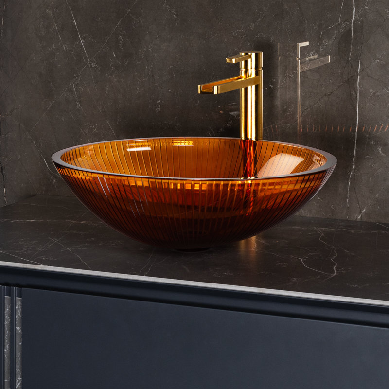 Lina 20'' L Bathroom Sink, Otter Blue