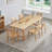 Burlywood Rectangular Solid Wood Dining Table-1130990698