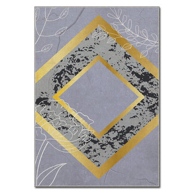 Luxurious Polyester Carpet, 3.3 x 4.6 Feet, 100% Velvet Fabric | 740 g/m², 0.08 in Pile Height | Non-Slip Felt Dot Underside, Laminated Sponge for Comfort | Easy to Clean, Machine Washable at 86°F