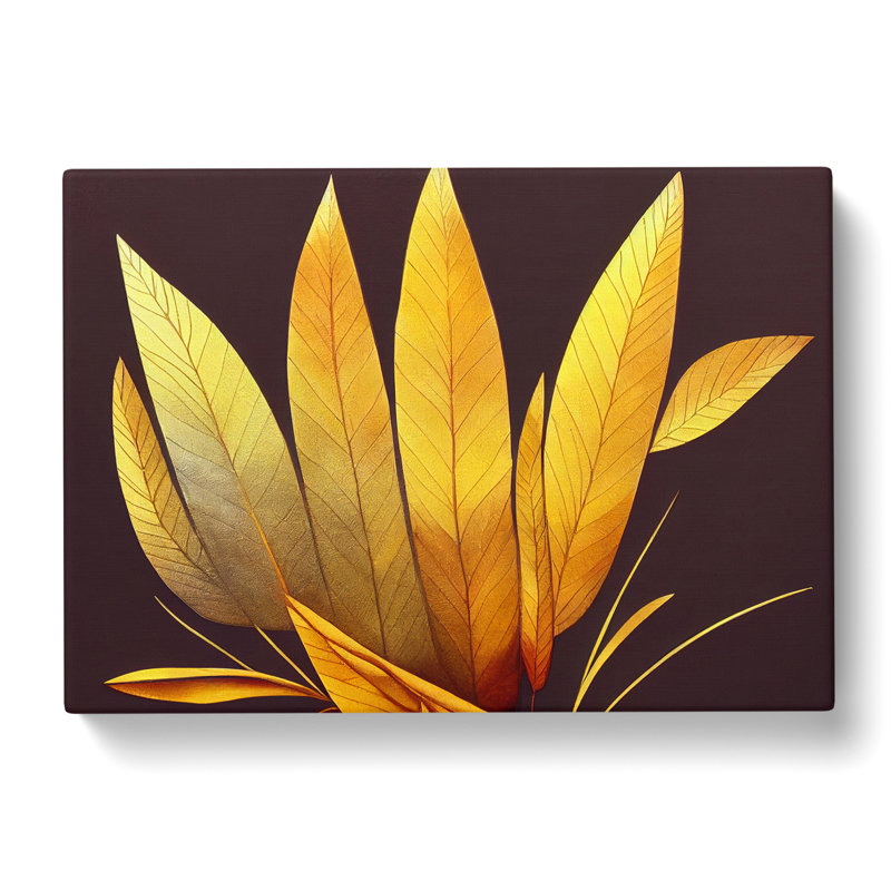 Deco Plant Leaf Vol.2 - Wrapped Canvas, 40cm H x 60cm W x 3cm D
