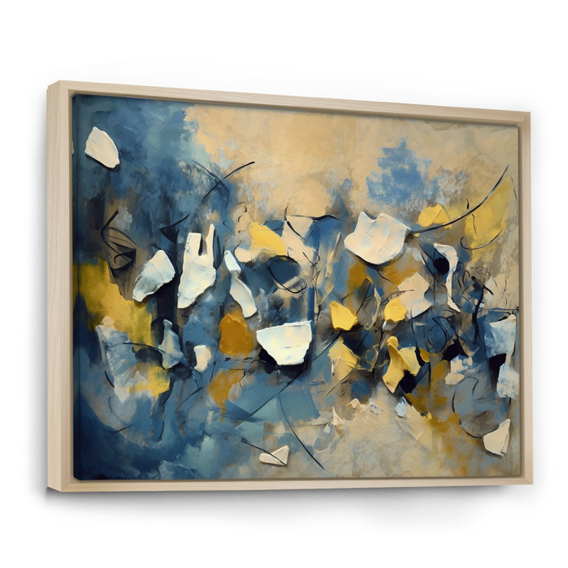 Jazz Interchange - Print, 12" H x 20" W, Natural Floater Framed