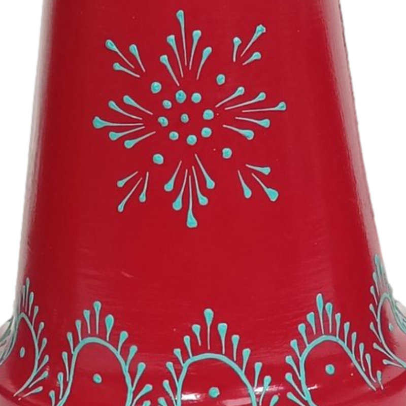 Ensemble de 4 carillons décoratifs Navajo - carillons décoratifs rouges et turquoise