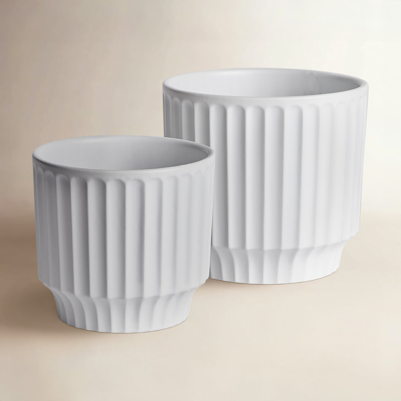 Bridgetown 7" Handmade Pot Planter, White