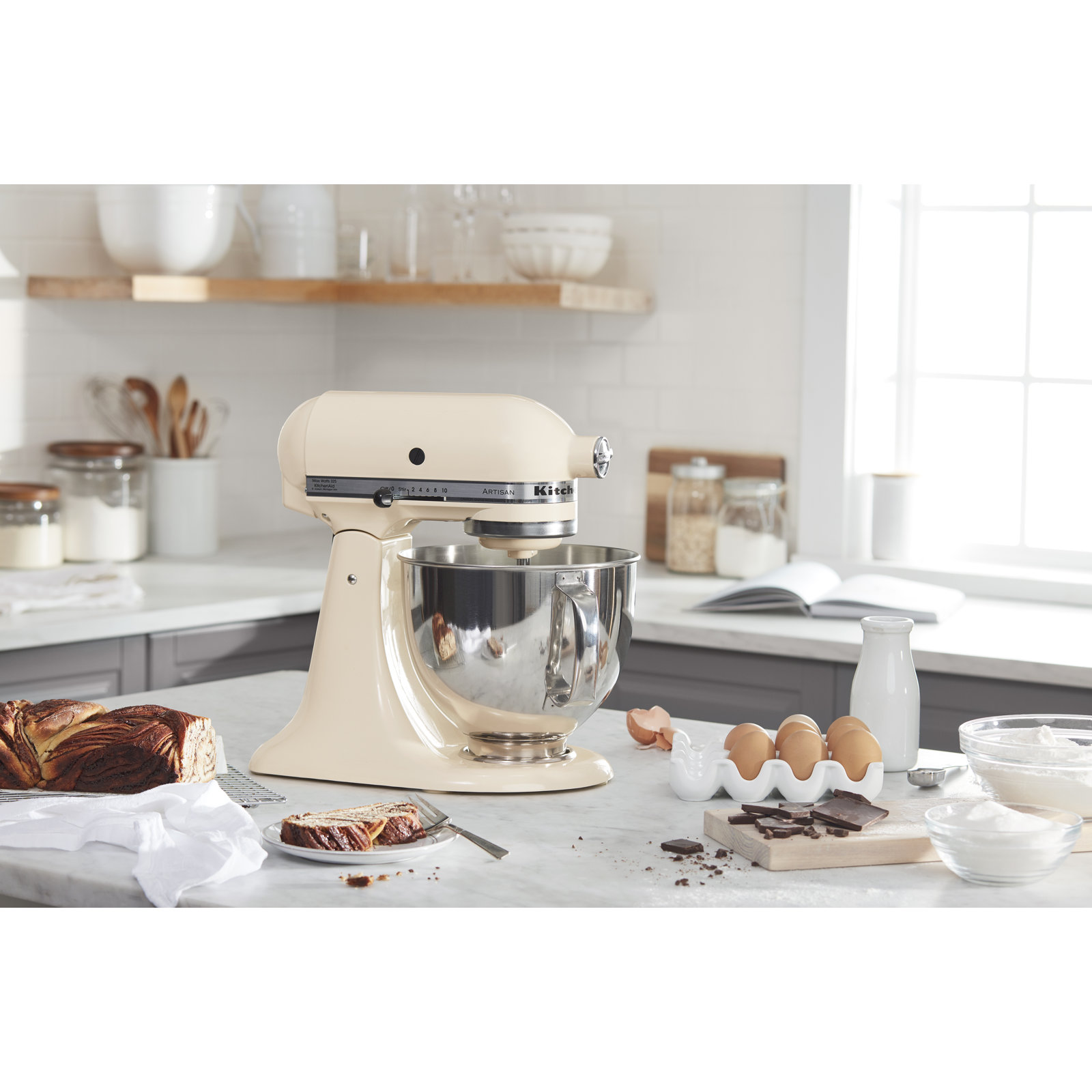 KitchenAid® Artisan® Series 5qt Stand Mixer, Almond Cream