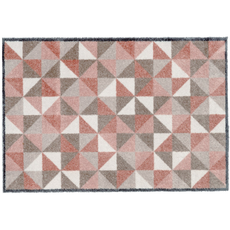 Lanny Blush Kitchen Mat, 0.8cm H x 67cm W x 100cm L, Pink