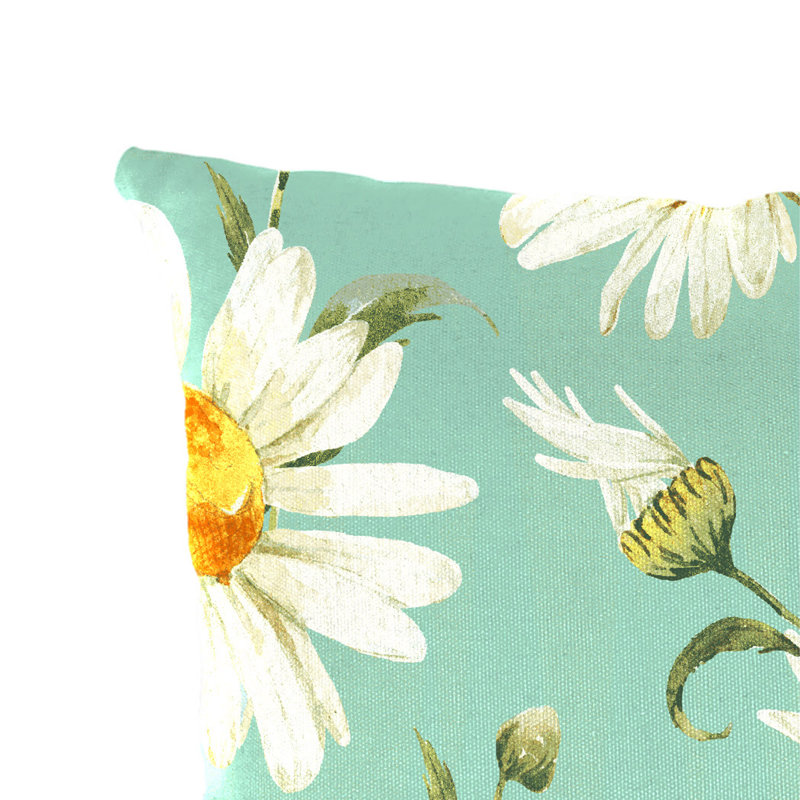 East Urban Home - Piece Cushion, Green/White/Yellow