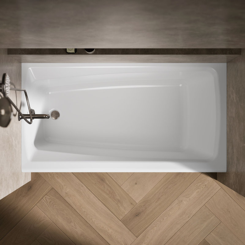 Mendota® 60" x 32" Soaking Bathtub, Left, White
