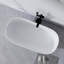 Baignoire de trempage autoportante en résine solide de 51 po avec trop-plein et bonde escamotable blanche Forma