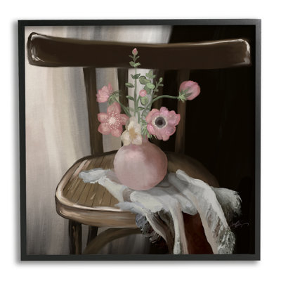 " Serene Flower Vase " by Elizabeth Medley Painting Print