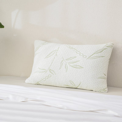 Wimbledon Rayon 1pc Bamboo Memory Foam Plush Support Pillow