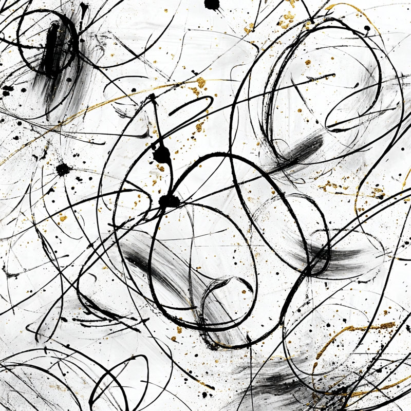 Art mural sur toile tendue monochrome