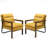 Dentrell Faux Leather Armchair-1717187834