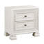 Table de chevet classique de luxe en forme de perle avec 2 tiroirs, 1 pièce