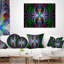 Coussin lombaire abstrait en verre coloré abstrait