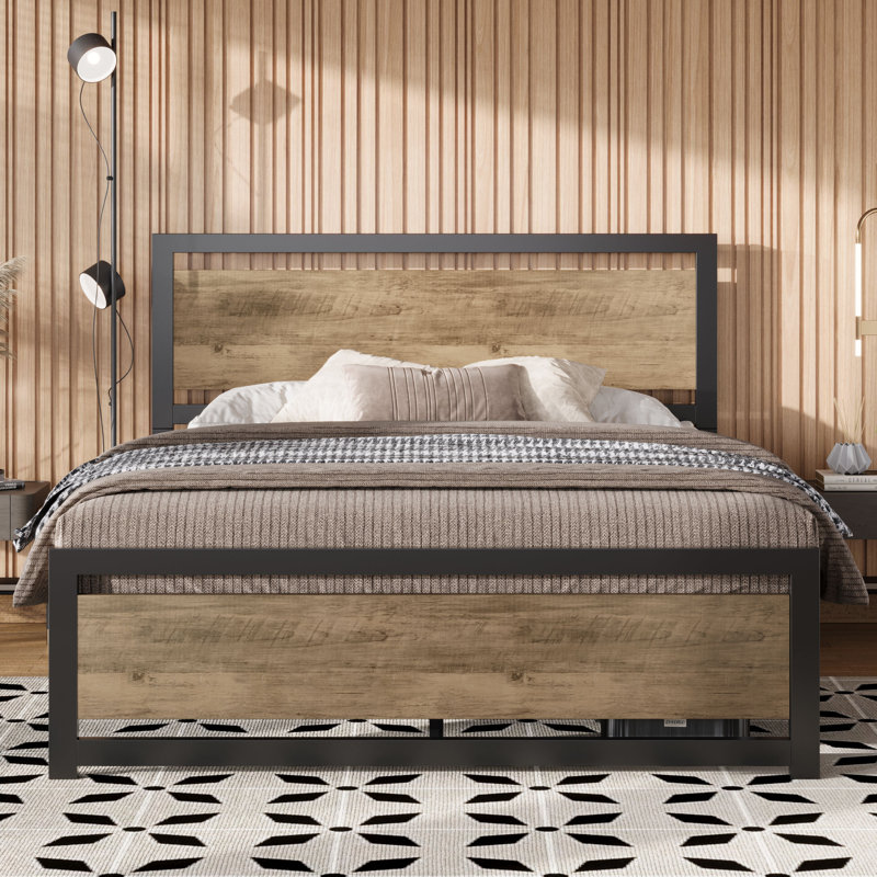 Rolandini Platform Bed, Queen, Walnut