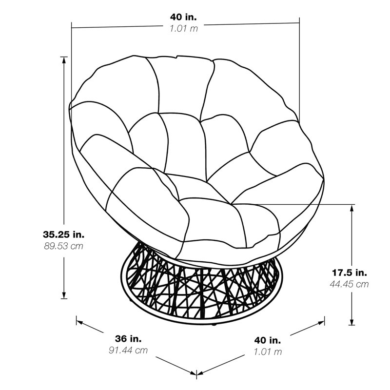 Chaise avec mobilier pivotant à 360 degrés, Rose, Blanc