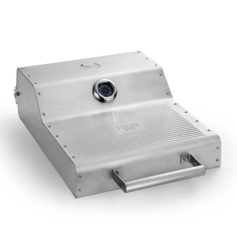 Yukon Glory 36-inch griddle hood with warming shelf, stainless steel, fits Blackstone 1825