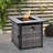 Polyethylene (PE) Wicker 4 - Person Seating Group with Fire Pit-73176274