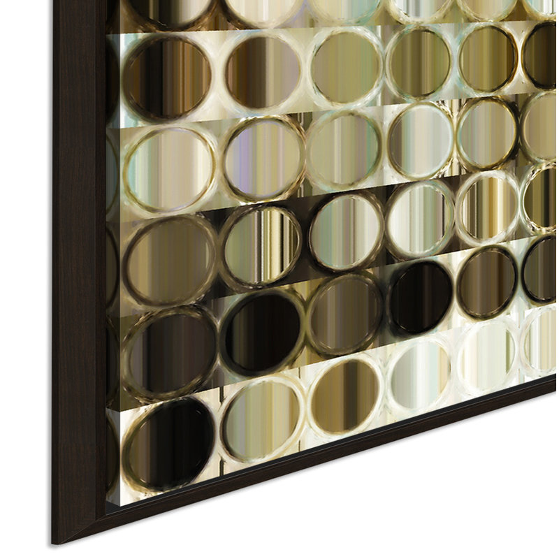 «Circles and Squares 41», reproduction d'impression sur toile encadrée, H 21,5 po x l 21,5 po x P 2 po