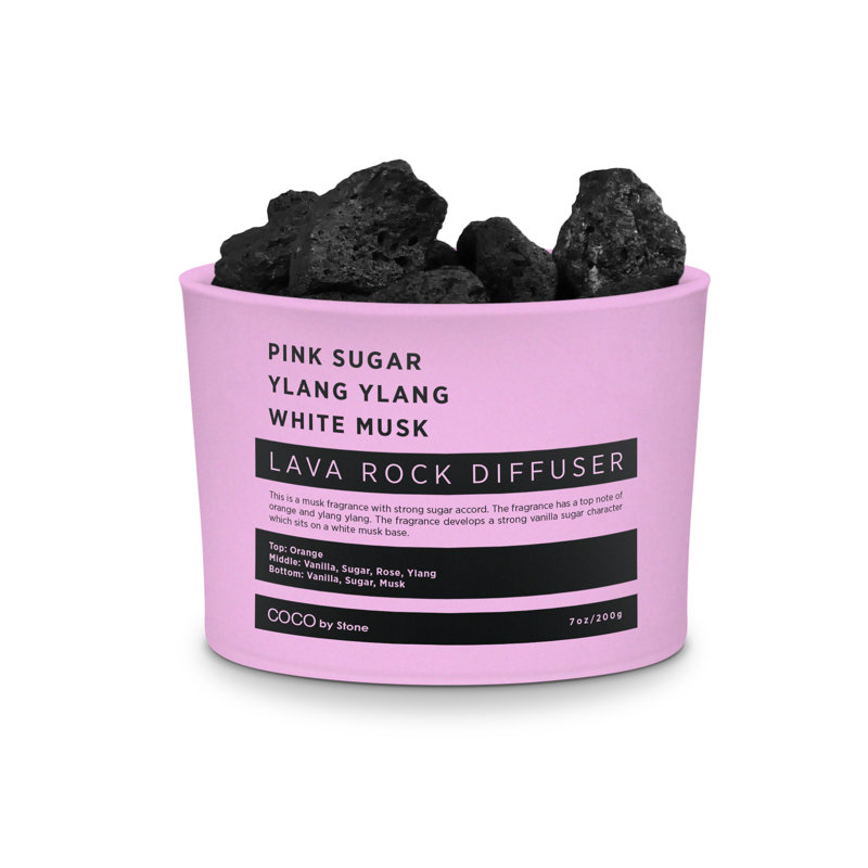 Lava Rock Diffuser - Pink Sugar | Ylang Ylang | White Musk